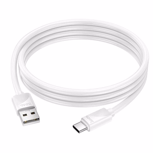 Kabelis USB-A į USB-C Hoco 3A 1 m X114 baltas