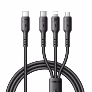 USB cable Joyroom S-A61 USB-C to USB-C/Lightning/MicroUSB 3.5A 1.2m black