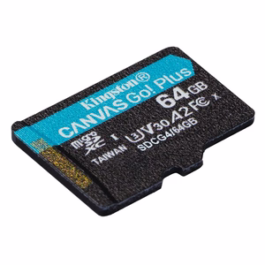 Kingston atminties kortelė 64GB microSDXC Canvas Go Plus Gen4 200MB/s A2 U3 V30