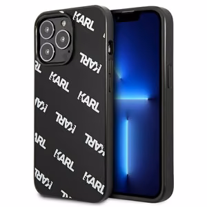 Karl Lagerfeld Allover dėklas telefonui iPhone 13 Pro / iPhone 13 - juodas