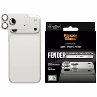 PanzerGlass Fender kameros apsauga iPhone 17 Pro Max - sidabrinis