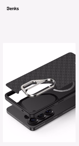 Benks Magnetic Armor Pro Armor Grid Kevlar Dėklas Metal Frame 600D (H050) for Samsung Galaxy S26 Ultra juodas