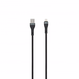 SEEK TOTI USB-A į Lightning, 2 m pynimo laidas 2A (ne-MFI), juodas