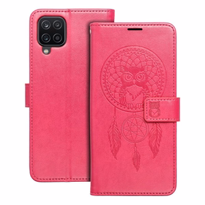 MEZZO Knyginis dėklas telefonui SAMSUNG A12 / M12 sapnų gaudyklė purpurinė