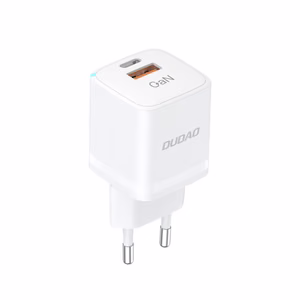 Sieninis įkroviklis GaN 33W PPS USB C/USB Dudao A13Pro – baltas