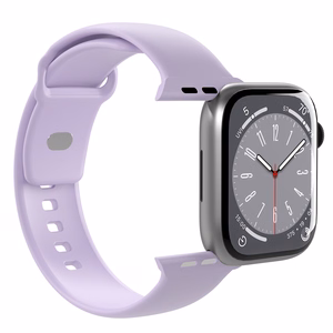 Puro Icon silikoninis dirželis Apple Watch 42/44/45/49 mm - levandų spalvos (2 vnt.)