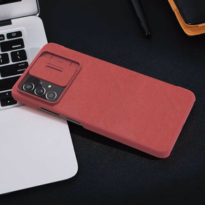 Nillkin Qin odinis dėklas-uždangalas Samsung Galaxy A73 juodas