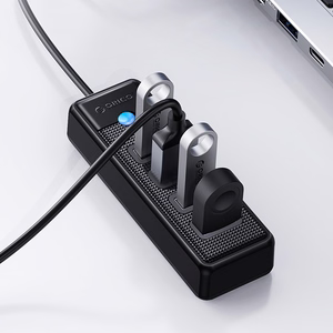 Hub Orico PW4U-U3 USB-A / 4x USB-A 3.0 - juodas