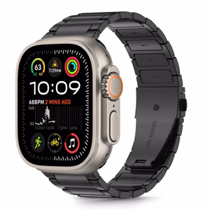 Dirželis TECH-PROTECT STAINLESS CLASSIC APPLE WATCH 6 / 7 / 8 / 9 / 10 / SE / ULTRA 1 / 2 (44 / 45 / 46 / 49 MM) juodas