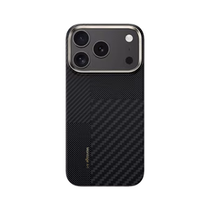 Benks Montage magnetinis Armor Air Kevlar dėklas su metaliniu rėmeliu 600D+1500D (MB69) Iphone 17 Pro telefonui juodas