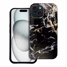 FORCELL F-PROTECT Mirage, militarinio kritimo testuotas dėklas telefonui, MagSafe suderinamas IPHONE 15 PRO juodas