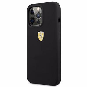 Ferrari FESSIHCP13XBK iPhone 13 Pro Max 6.7" чёрный/чёрный жёсткий чехол Silicone