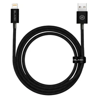 Blavec Cable Candy braided - USB to Lightning - 2,4A 2 metres Apple CarPlay (CCA-UL24B20) black