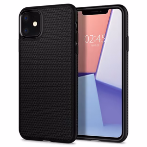 Spigen Liquid Air dėklas iPhone 11 - matinis juodas