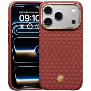 Benks ArmorGrid Edge X9 Air Navigator kevlaro dėklas (C.K.FL.AP.RD.X069) iPhone 18 Pro/17 Pro, raudonas (Sawy Red)