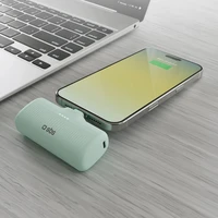SBS EcoPower 5000 mAh 10W išorinė baterija su įmontuotu USB-C prievadu - žalia
