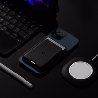 Spigen Valentinus Magnetinė piniginė su MagSafe - juoda