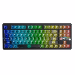 AULA Gasket F87 Pro V2 Black Mist Transparent Leobog X3 RGB klaviatūra