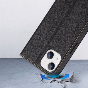 Dux Ducis Skin X2 dėklas telefonui iPhone 14 Plus su magnetine uždanga juodas
