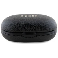 Guess Bluetooth ausinės GUTWSPGTSPSK TWS + įkrovimo stotelė juodos/juodos grūdėtas klasikinis logotipas