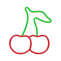 Neon LED Light CHERRY žalias raudonas NNE23 Neolia