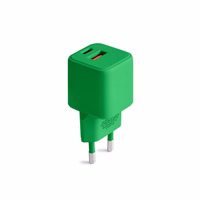 COLORUM wall įkroviklis USB-A + USB-C PD 30W CLS30-AC-04 xGreen