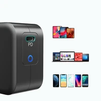 "Choetech GaN" C tipo USB sieninis įkroviklis 61W Power Delivery juodas (Q6006)