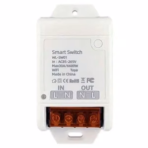 TUYA išmanusis jungiklis, Wi-Fi, 30A, AC 100-240V, 6600W