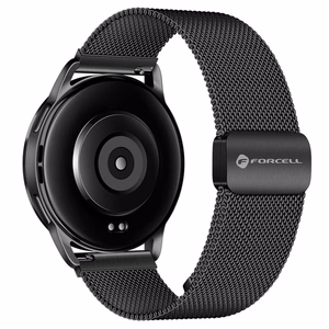 FORCELL F-DESIGN FS11 magnetinis nerūdijančio plieno dirželis SAMSUNG laikrodžiui 22 mm juodas