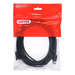 UNITEK Y-C418GBK USB laidas USB 2.0 5 m USB A juodas