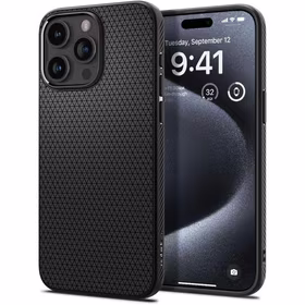Spigen Liquid Air iPhone 15 Pro dėklas - matinė juoda