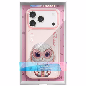 Nimmy Cool&Cute 2.0 Trušio dėklas telefonui iPhone 17 Pro - rožinis