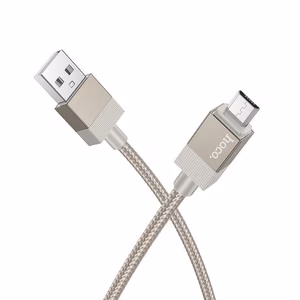 Кабель USB A - Micro USB Hoco 2,4A 1 m X110 золотой