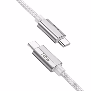 Kabelis USB C į USB C Hoco QC3.0 PD 5A 240W 1,8 m U134 pilkas
