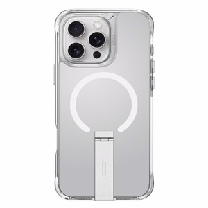 Uniq Eleva dėklas su Vertica stovu iPhone 16 Pro telefonui - permatomas