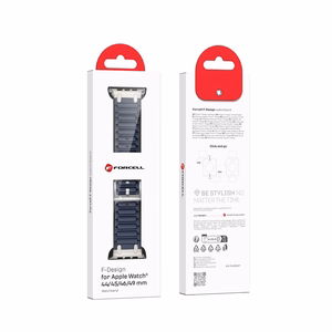 FORCELL F-DESIGN FA06 silikoninis dirželis APPLE laikrodžiui 42 / 44 / 45 / 49 mm mėlynas