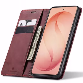 Spacecase dėklas Wallet Galaxy S26+ raudonas