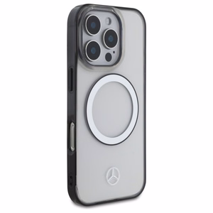 Mercedes MagSafe dėklas su išspausdintu logotipu telefonui iPhone 16 Pro - skaidrus (m)
