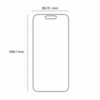 Grūdintas 2,5D stiklas, skirtas "iPhone 16 Pro / 17 / 17 Pro