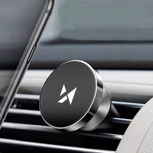Automobilinis universalus telefono laikiklis Wozinsky WMH-04 tvirtinamas ant ventiliacijos grotelių, magnetinis, juodas