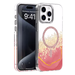 Epoxy Mag dėklas skirtas iPhone 14 Pro 6,1" rožinis
