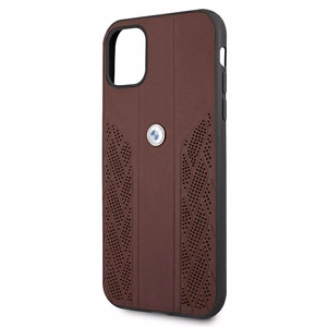 BMW odinis perforuotas dėklas telefonui iPhone 11 / Xr - raudonas