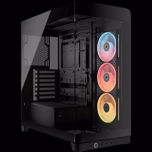 Corsair 4500X LX-R RGB grūdintas stiklas vidutinio bokštelio korpusas, juodas