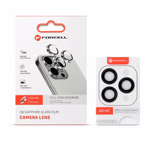 Forcell aukštos kokybės kameros objektyvo stiklas (grūdintas) - for iPhone 15 / 15 Plus mėlynas