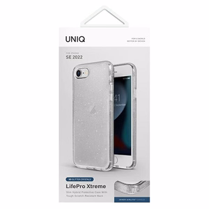 Uniq LifePro Xtreme dėklas telefonui iPhone 7 / 8 / SE 2020 / SE 2022 - skaidrus sidabrinis