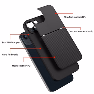 NOBLE Dėklas telefonui IPHONE 16 Pro juodas