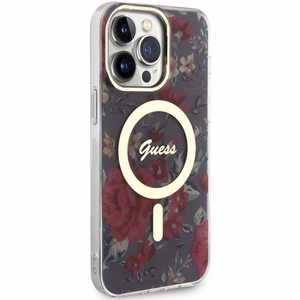 Guess GUHMP14XHCFWSA iPhone 14 Pro Max 6.7" green/khaki hardcase Flower MagSafe
