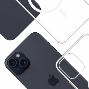 3mk Skaidrus Magnetinis dėklas Apple iPhone 15 Plus - skaidrus
