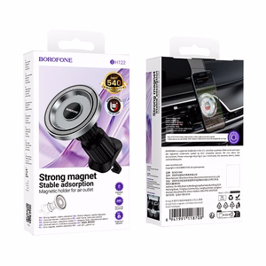 Automobilinis telefono laikiklis Borofone BH122 Magsafe (air vent) juodas