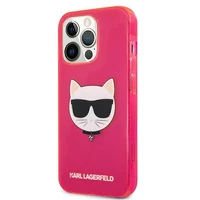 KARL LAGERFELD KLHCP13LCHTRP IPHONE 13 PRO / 13 6.1 "rožinis / rožinis dėklas GLITTER CHOUPETTE FLUO